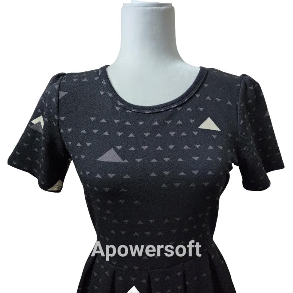 LulaRoe Amelia Geometric A-Line Dress - Picture 3 of 6